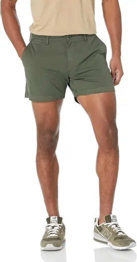 Amazon Essentials Men's Slim-Fit 5" Flat-Front Comfort Stretch Chino Short (Previously Goodthreads)