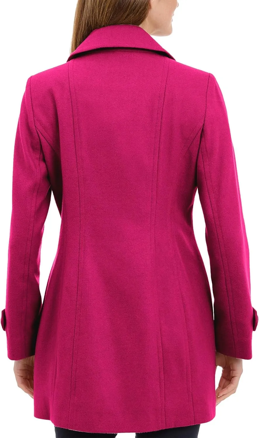 Anne Klein Women's Classic Double Breasted Wool Coat