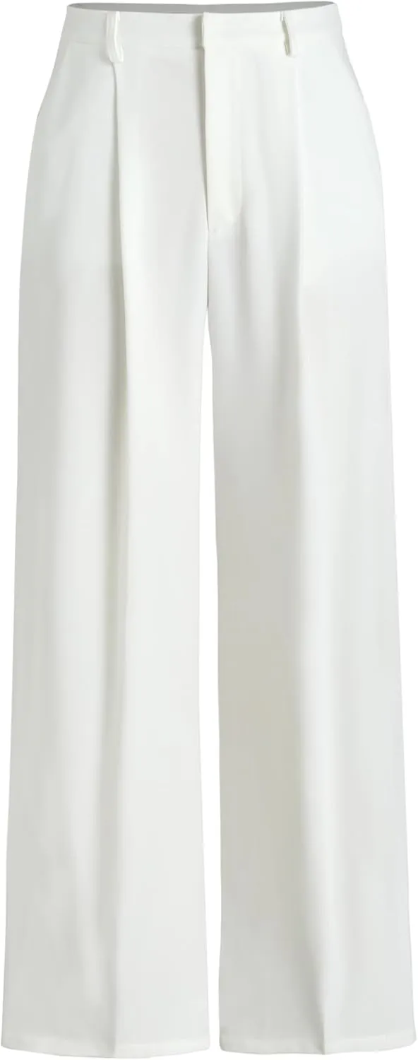CIDER High Waist Pleated Wide Leg Pants