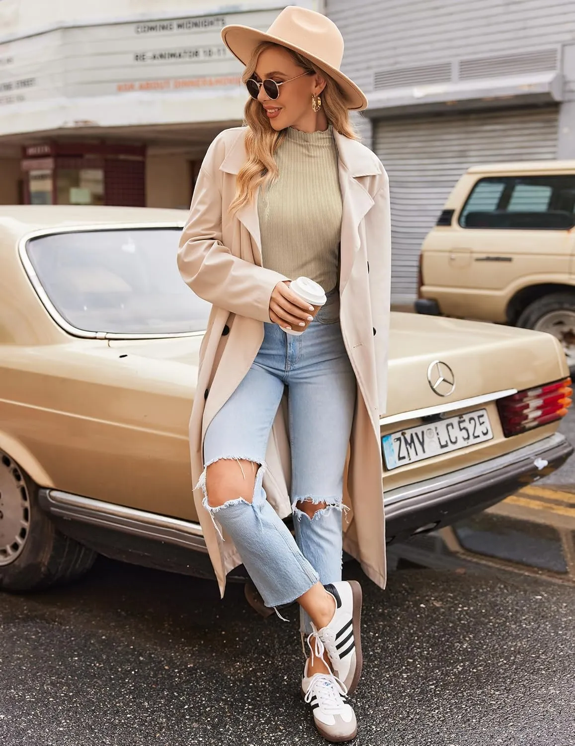 Ekouaer Turtleneck Shirt Women Ribbed Long Sleeve Shirts Lettuce Trim Mock Neck Tops Slim Fit Base Layer