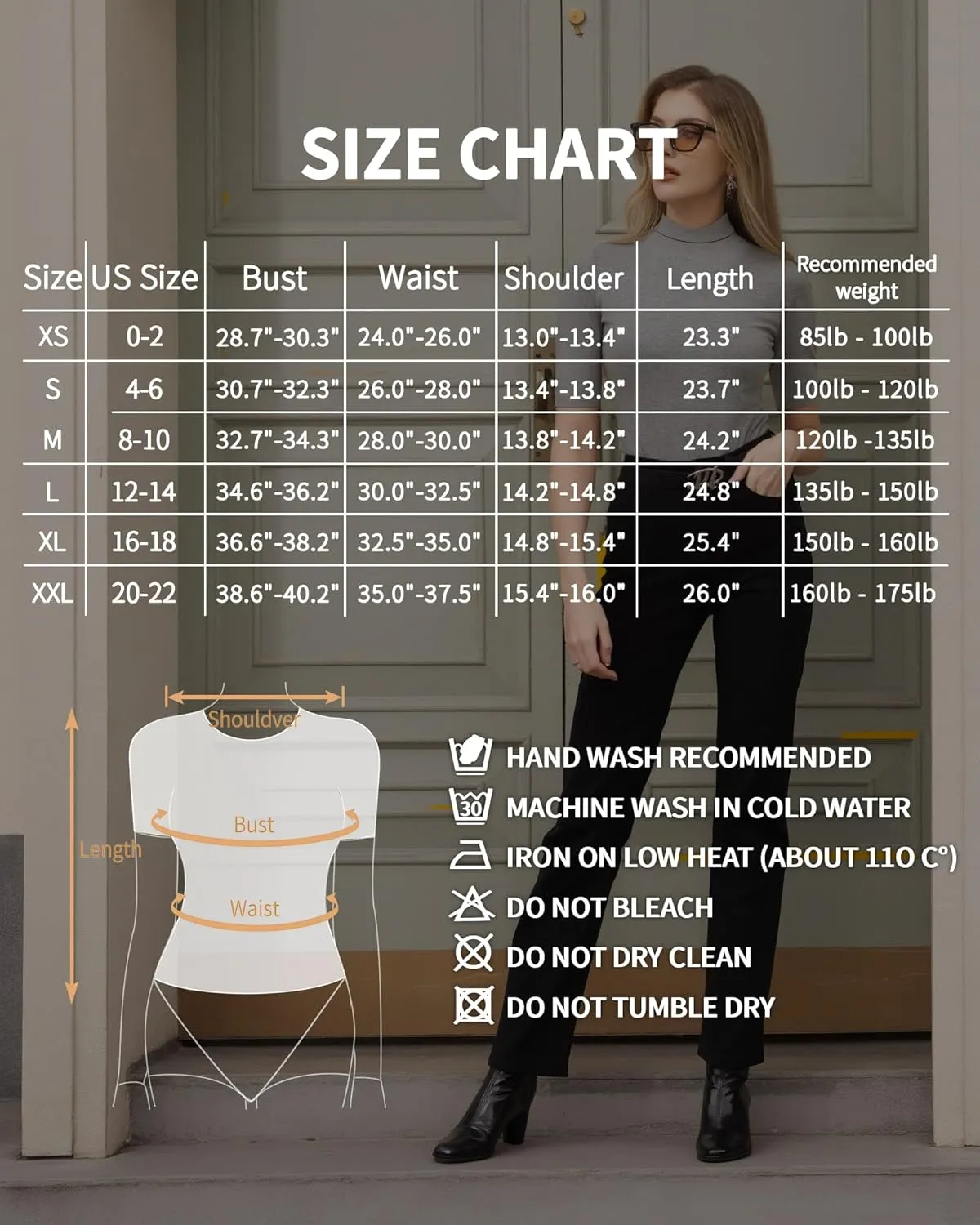 MANGOPOP Women's Mock Turtle Neck Slim Fit Half Elbow Short 3/4 Short Long Sleeve T Shirts Tight Tops Tee