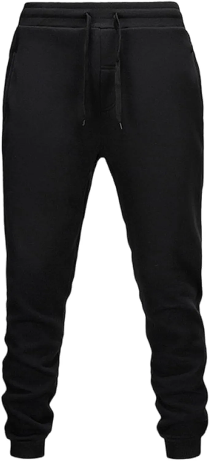 Men's Joggers Sweatpants Athletic Yoga Pants Casual Loose Fit Running Sweat Pant with Elastic Waistband Drawstring