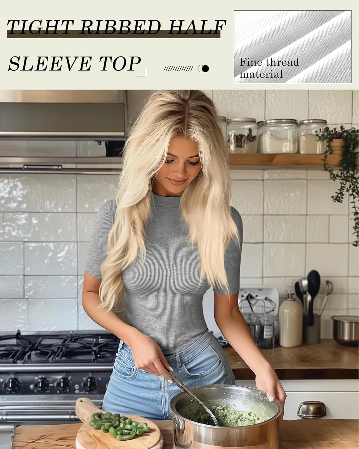 Neer 3 Pack Women's Mock Turtleneck Tops, Short Sleeve Ribbed Shirts Tight Mock Neck Tops Business Casual Basic Tees