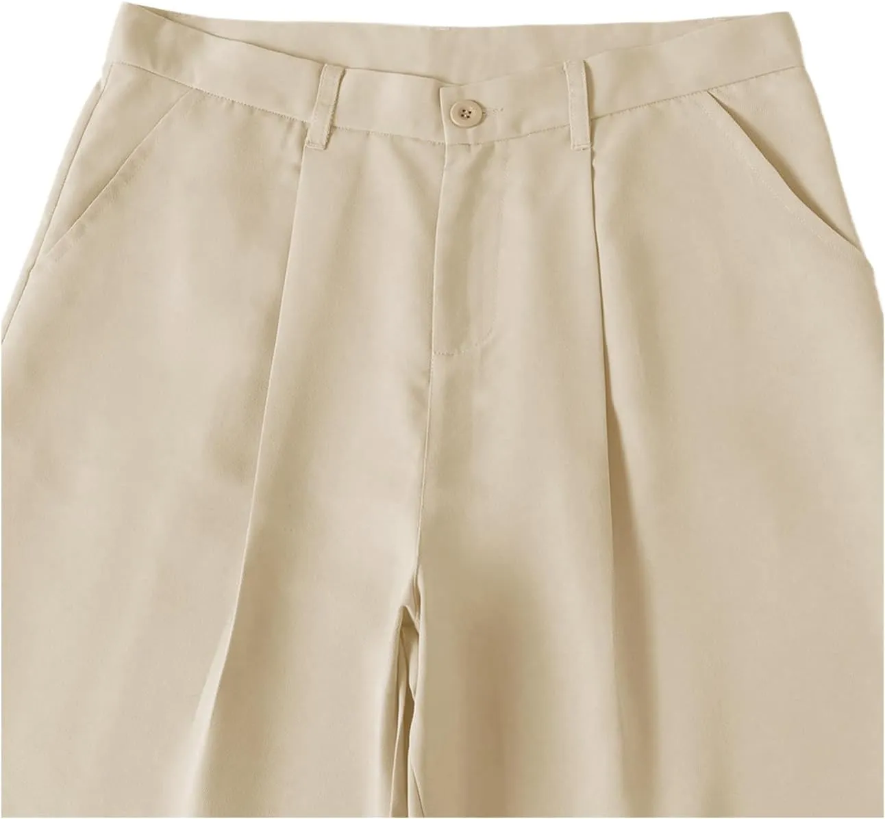 Verdusa Men's Casual Loose Wide Leg Pants Lightweight Trousers with Slant Pockets