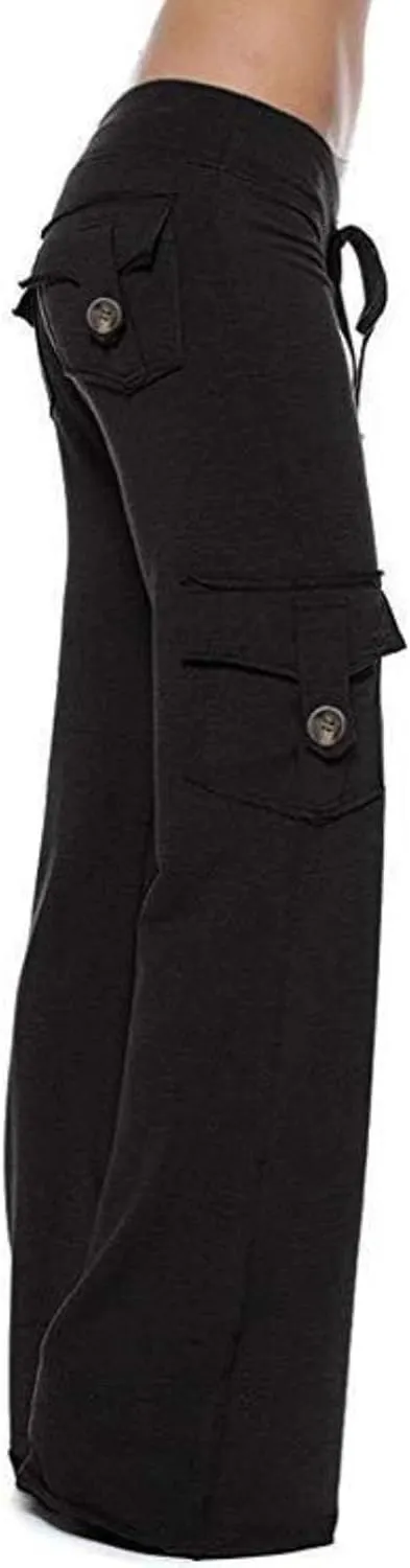 Wide Leg Yoga Pants Trouser Style Women Bootcut Flare Leggings High Waisted Workout Casual Plus Size Cargo Yoga Pant