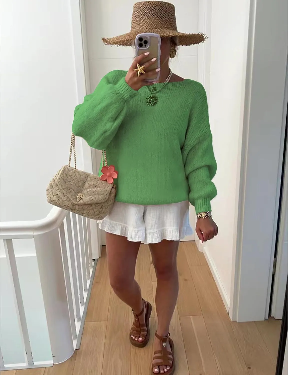 Women's Cardigan Sweaters Open Front Button Down Long Sleeve V Neck Loose Knit Sweater Tops
