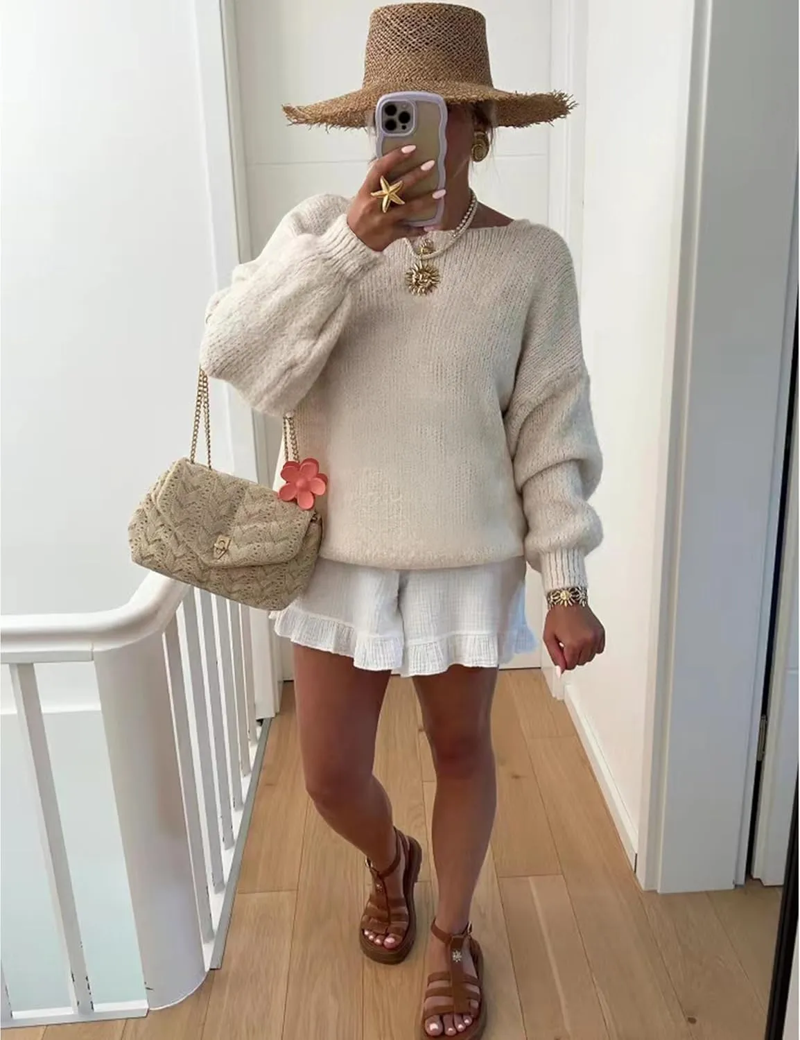 Women's Cardigan Sweaters Open Front Button Down Long Sleeve V Neck Loose Knit Sweater Tops