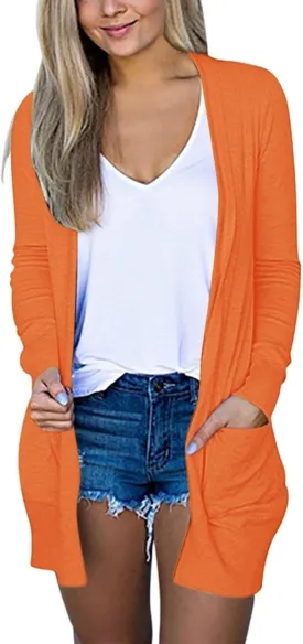 Women's Long Sleeve Cardigan Dressy 2025 Mid-Length Casual Shirt Floral Print Fashion Tshirt Trendy Coat with Pocket